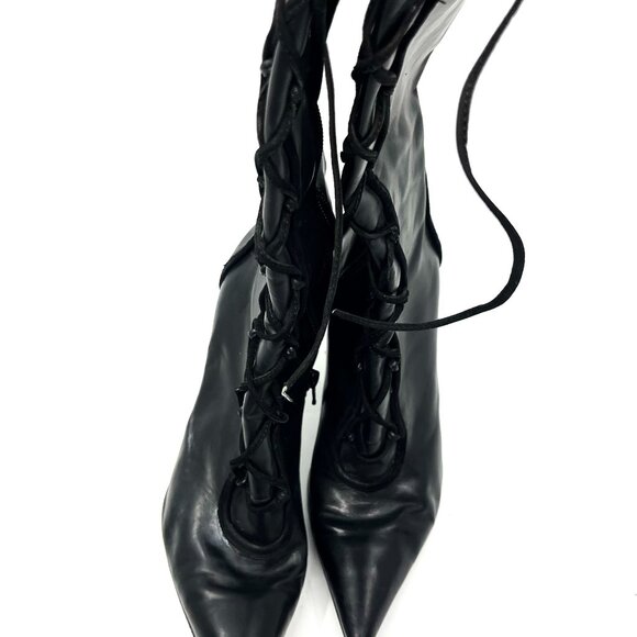 Nine West High Knee Black Heels - Picture 4 of 6